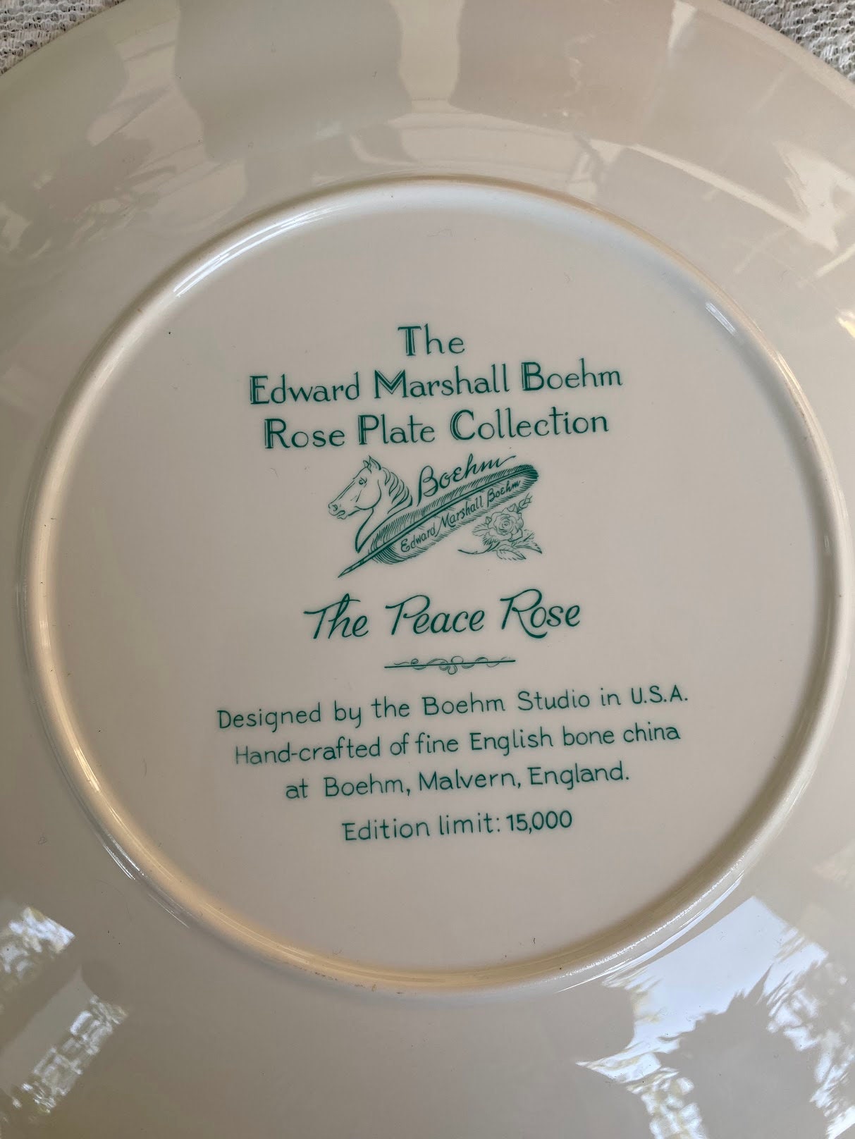 The Edward Marshall BOEHM Rose Plate Collection - Set of 2, White ...