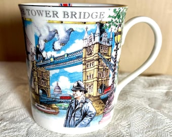 Hudson & Middleton England “The London Collection” Mug - The Tower Bridge Image, Rob Roberts Design, Bone China, NEW