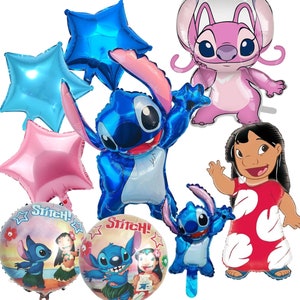 Palloncini a forma di stella di Lilo Angel e Stitch per la festa di compleanno
