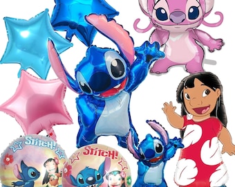 Birthday Party Lilo Angel And Stitch Star Balloons