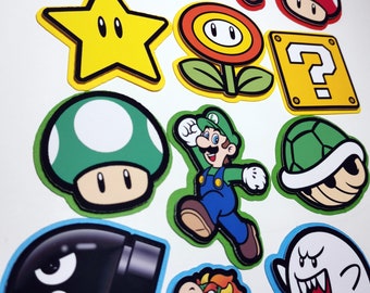Super Mario Brothers Cupcake Toppers