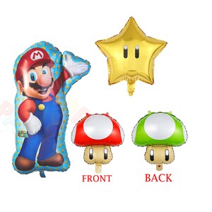 Super Mario Brothers Folieballong Luigi Svampstjärna bild 4