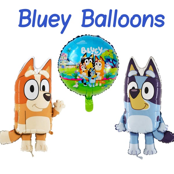 Bluey Bingo Themed Foil Balloons