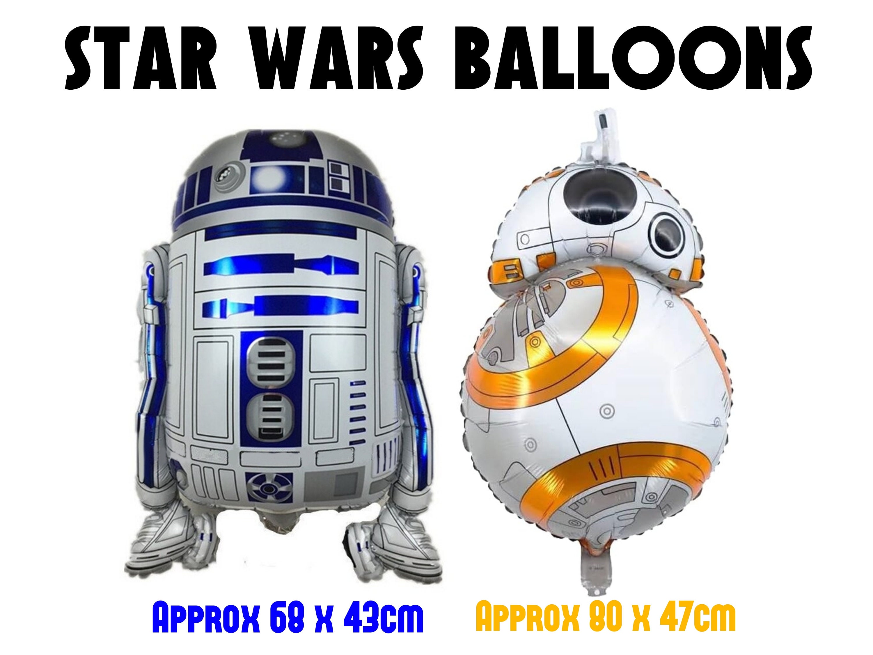 Star Wars Themed R2-D2 BB-8 Air Filled Foil Balloons - Etsy