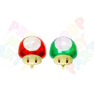 Super Mario Brothers Folieballong Luigi Svampstjärna bild 10
