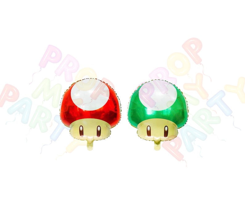 Super Mario Brothers Folieballong Luigi Svampstjärna bild 10