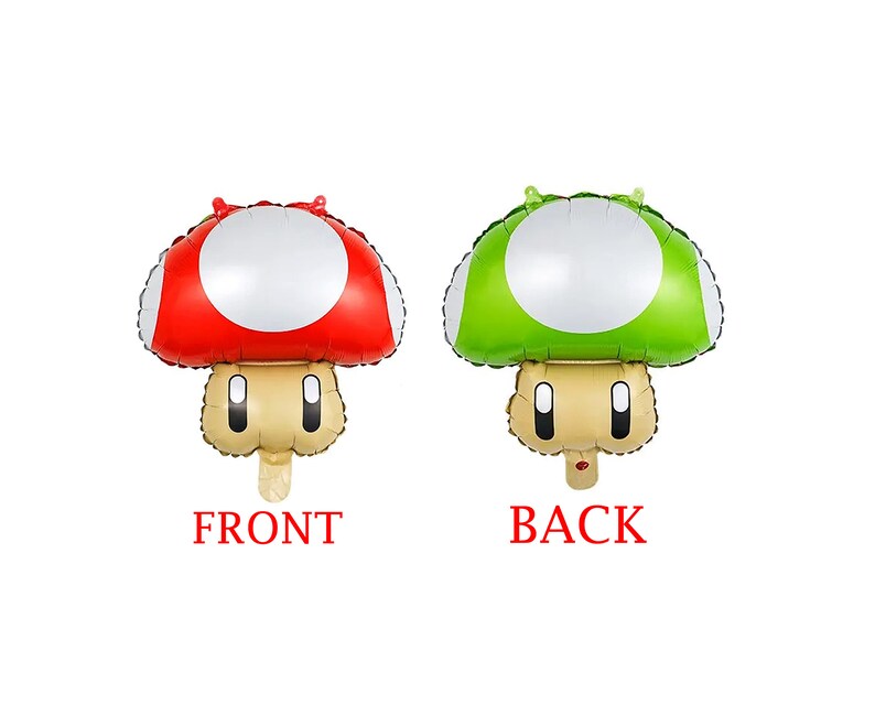 Super Mario Brothers Folieballong Luigi Svampstjärna bild 9