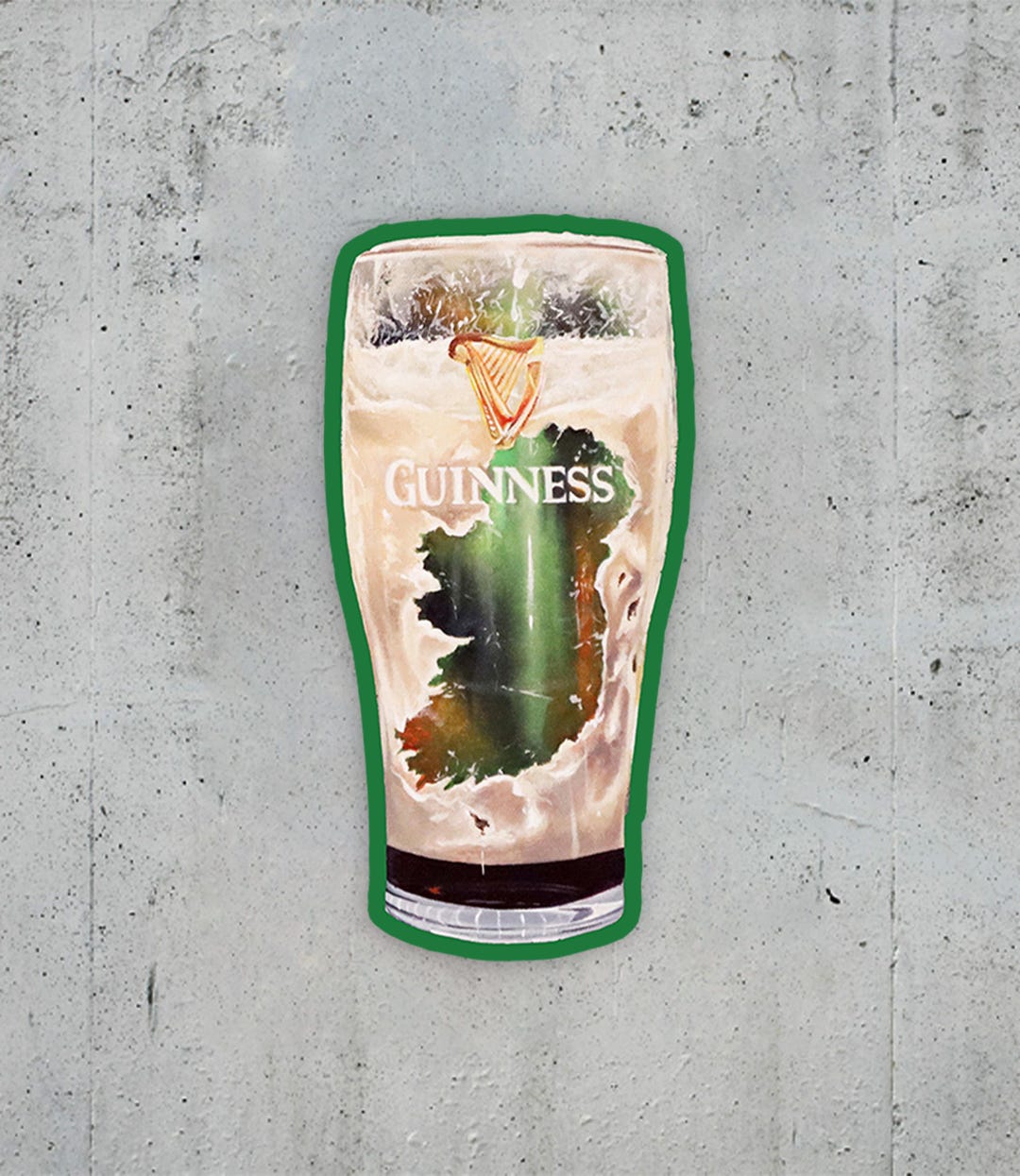 Guinness Sticker - Ireland Sticker - Beer - Pint - Stout - Art Sticker ...
