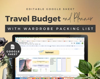 Reiseverlauf, Budget, Packliste, Google Sheets (Digitaler Download)
