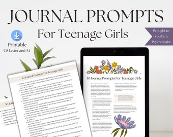 Ideas para escribir en el diario de una adolescente: autocuidado y reflexiones (PDF)
