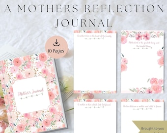 Mutterschaft Reflection Journal, Journaling Prompts (Instant Download PDF)