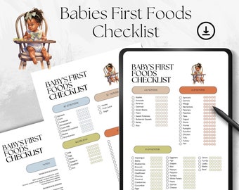 Registro de los primeros alimentos del bebé / Lista de verificación sobre alergias y destete (PDF)