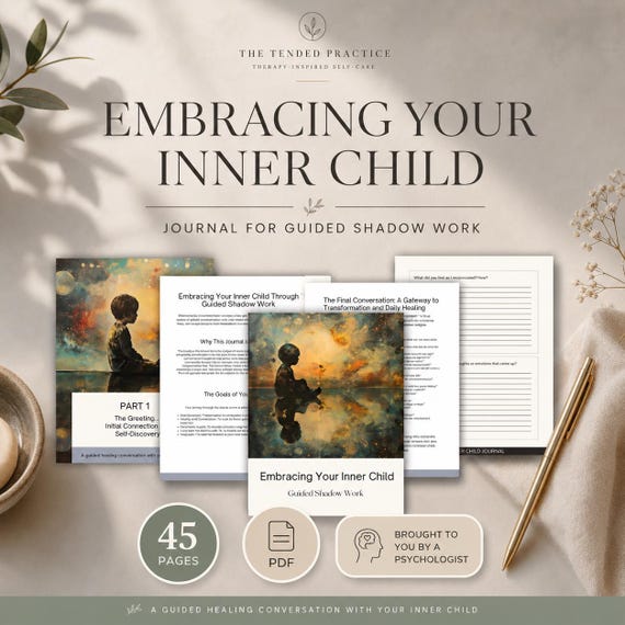 Inner Child Work Journal, Trauma Healing (Digital Download)