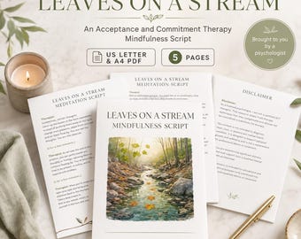 Leaves on a Stream-meditatiescript, ACT-therapie (pdf)