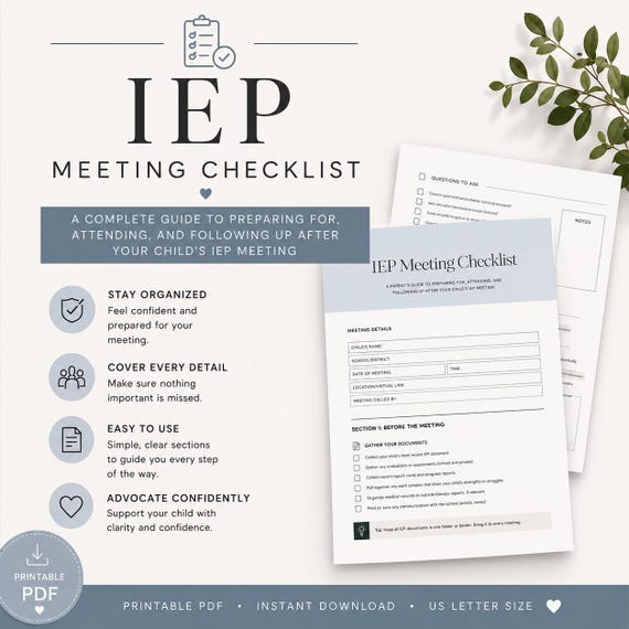 Special Education Planner, IEP Tracker, Teacher Binder, Caseload Management, SPED Templates, Organization Tools