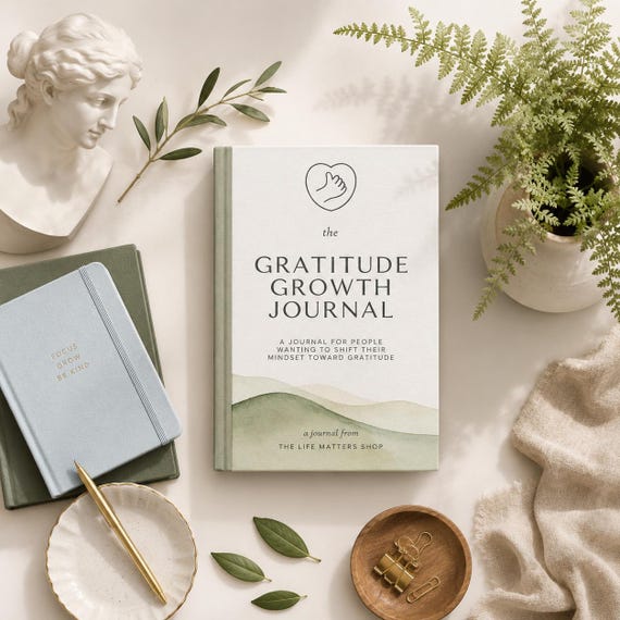 Daily Gratitude Journal | Mental Health, Self-Care (Digital Journal)