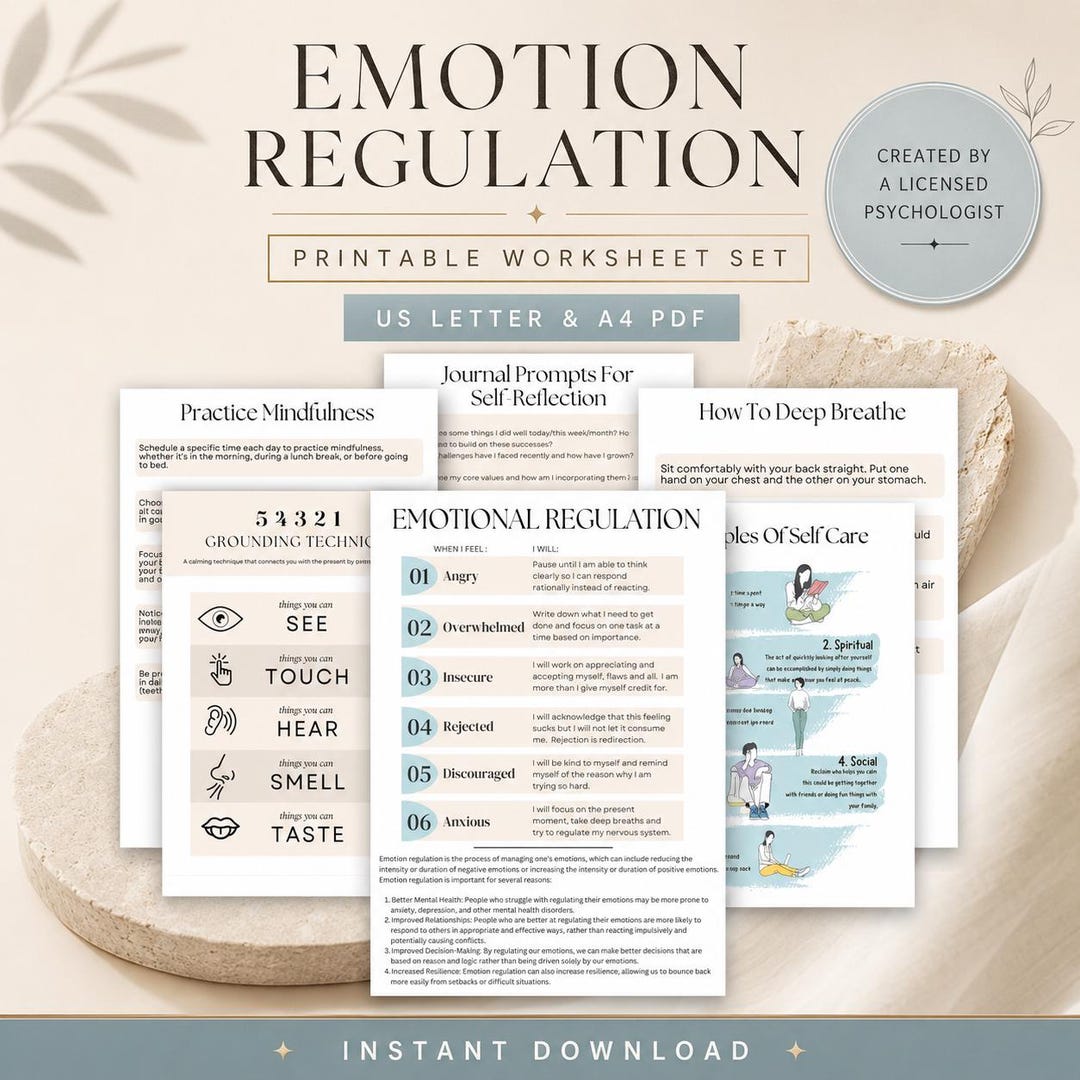 Emotion Priming Handout.pdf Emotion Regulation & Coping Skills Handouts | Therapy Resources (PDF ...