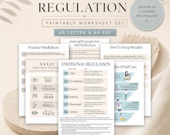Emotionsregulierung & Bewältigungsfähigkeiten Handouts | Therapiematerialien (PDF)
