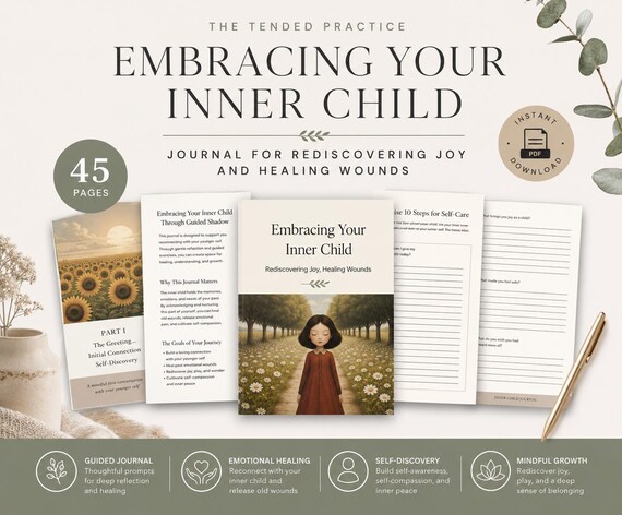Inner Child Activities for Healing, Self-Discovery, Emotional Growth, Therapy Tools, Printable Worksheets