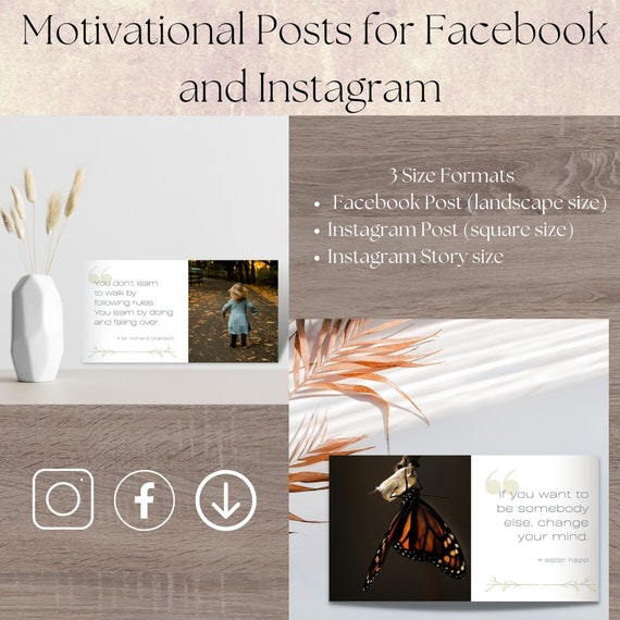 Mental Health Canva Templates, Social Media Posts (3 Sizes)