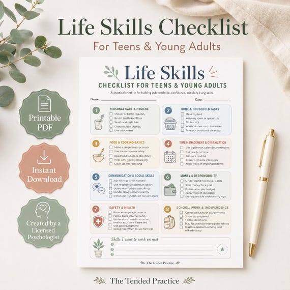 Life Skills For Teens, Teaching Essential Skills For Young Adults And College