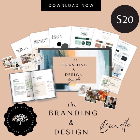 Editable Brand Style Guide | Mood Boards, Logo Design (Canva)