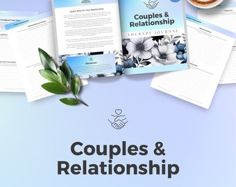 Journal of Couples and Relationship Therapy, Workbook, Affirmations, Couples Counseling, Therapy, Coach, Counselor, Prompts, Marriage