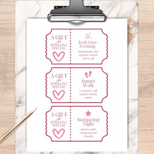 Love Coupon Book for Couples, Printable Coupon Book, Valentines Day ...