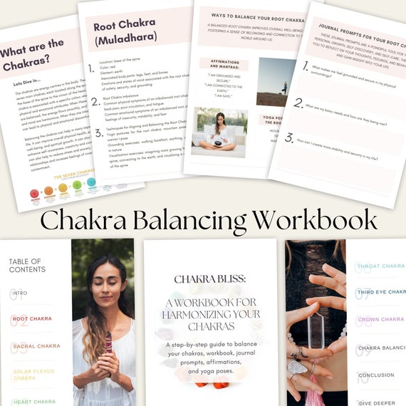 Reiki Chakra Balancing Workbook, Affirmations, Yoga Poses (PDF)