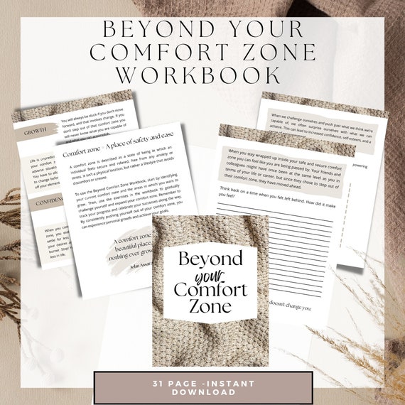 Comfort Zone Challenge Workbook, Personal Development (PDF)