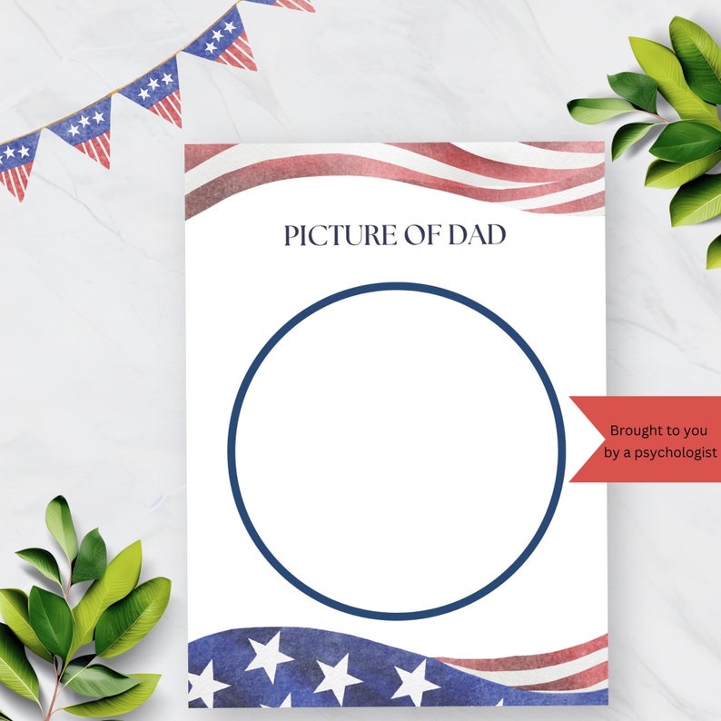 Printable All About Dad Fill in Template, Fathers Day Gift From Family ...