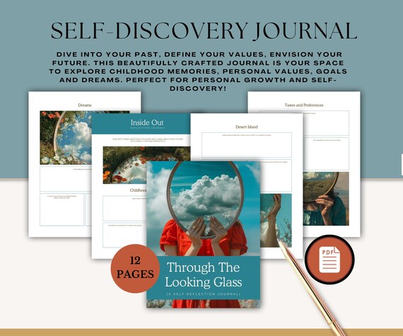 Self Discovery Journal | Self-Reflection, Goal Setting (Digital Journal)