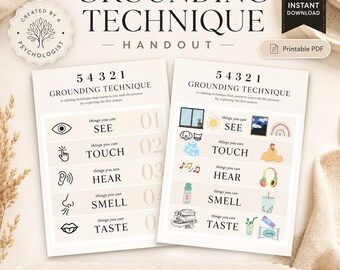 Erdungstechnik Spickzettel, Therapie Arbeitsblatt (Digital Printable)