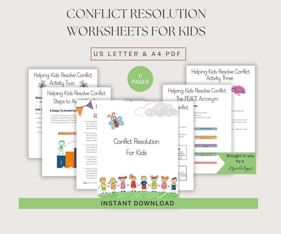 Resolving Conflict Activities For Kids