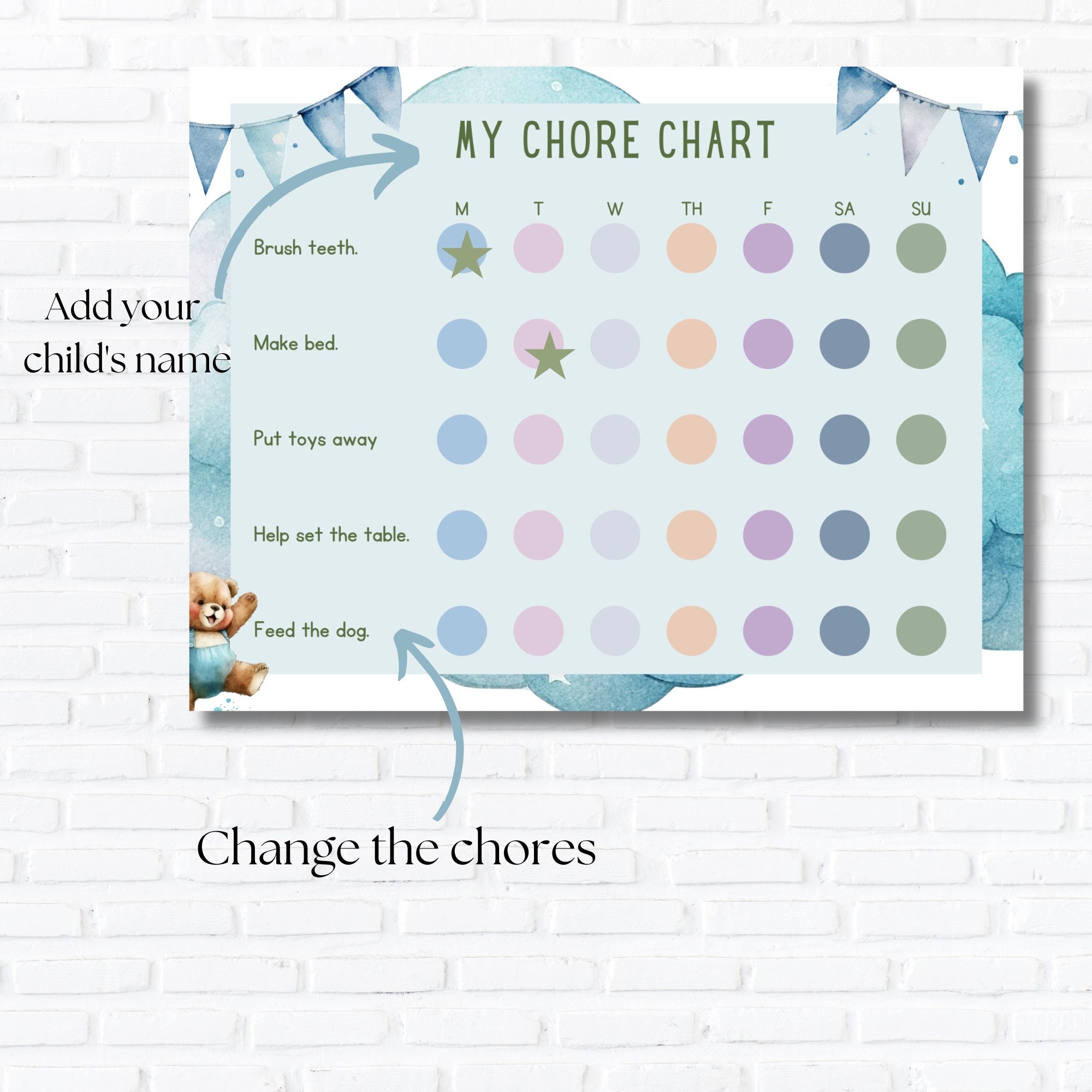 Behavior Chart for Preschool Printable Kids Behavior Chart Toddler