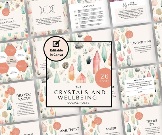 Crystal Healing Instagram Posts, Canva Templates (26)