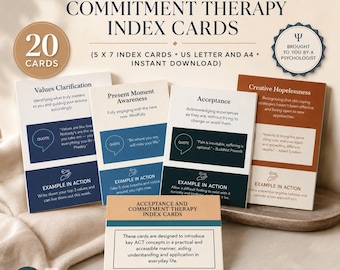 Acceptance & Commitment Therapy Cheat Sheet, Mental Health, ACT Hexaflex, Dropping Anchor, Cognitive Defusion, Psychological Flexibility