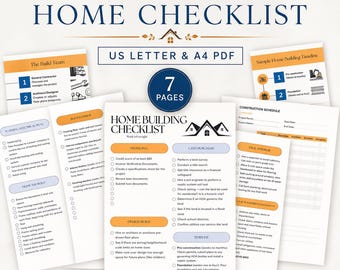 Home Construction Checklist, Homeowner Edition (PDF)