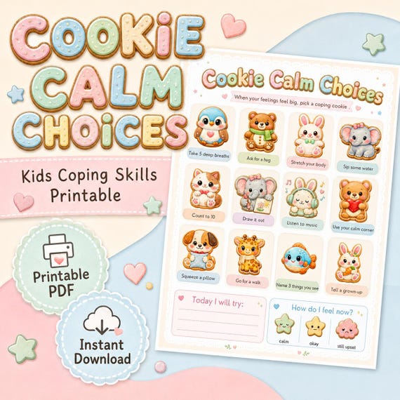 CBT Activities for Kids, Fun Worksheets, Anxiety Relief Games, Coping Skills, Mental Health Tools for Children