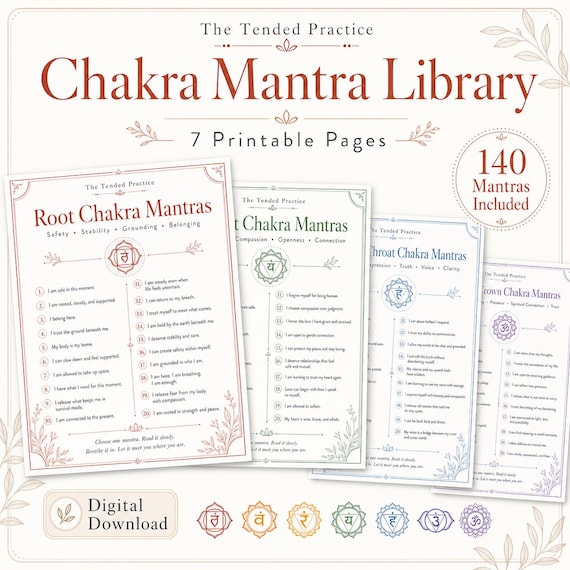 Chakra Cheat Sheet, Printable Guide for Energy Healing, Chakra Alignment, Wall Art, and Spiritual Wellness PDF