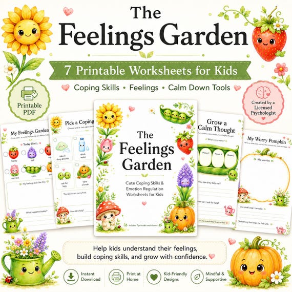 cbt worksheets for anxiety kids emotional regulation