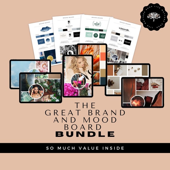 Editable Brand Board Templates | DIY Logo & Mood Board (Canva)