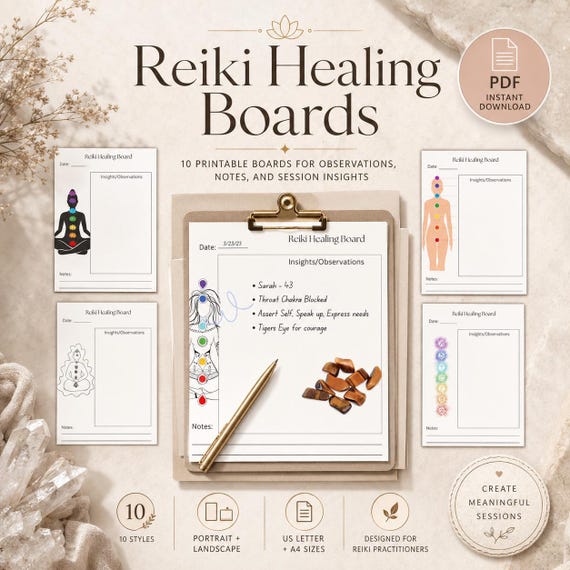 Reiki Healing Boards, Practice Documentation (PDF)