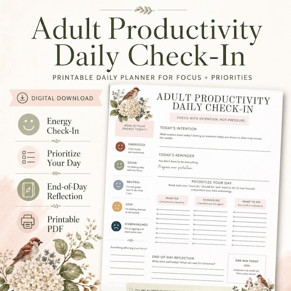Executive Function Worksheets for Adults, ADHD Therapy Tools, Emotional Regulation, Productivity Coping Skills