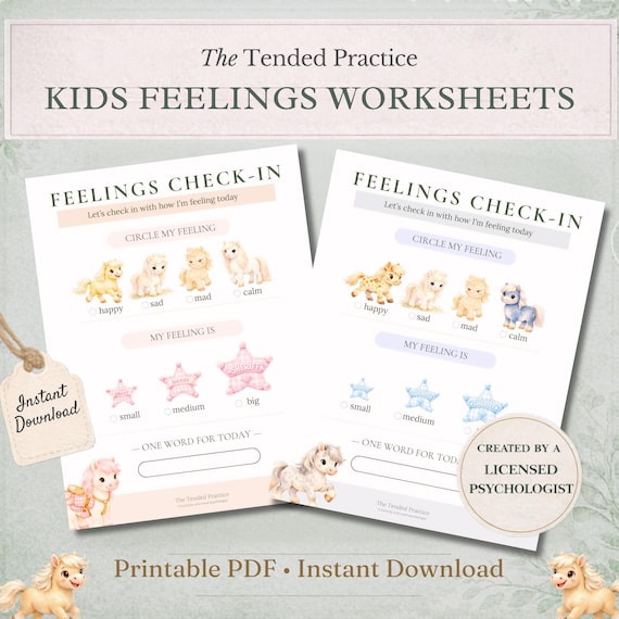 Emotions Chart Feelings Check In - Kids Social Emotional Learning