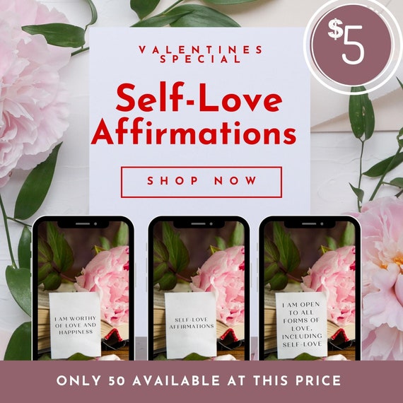 Self Love Affirmation Cards | Printable Positive Quotes (PDF)