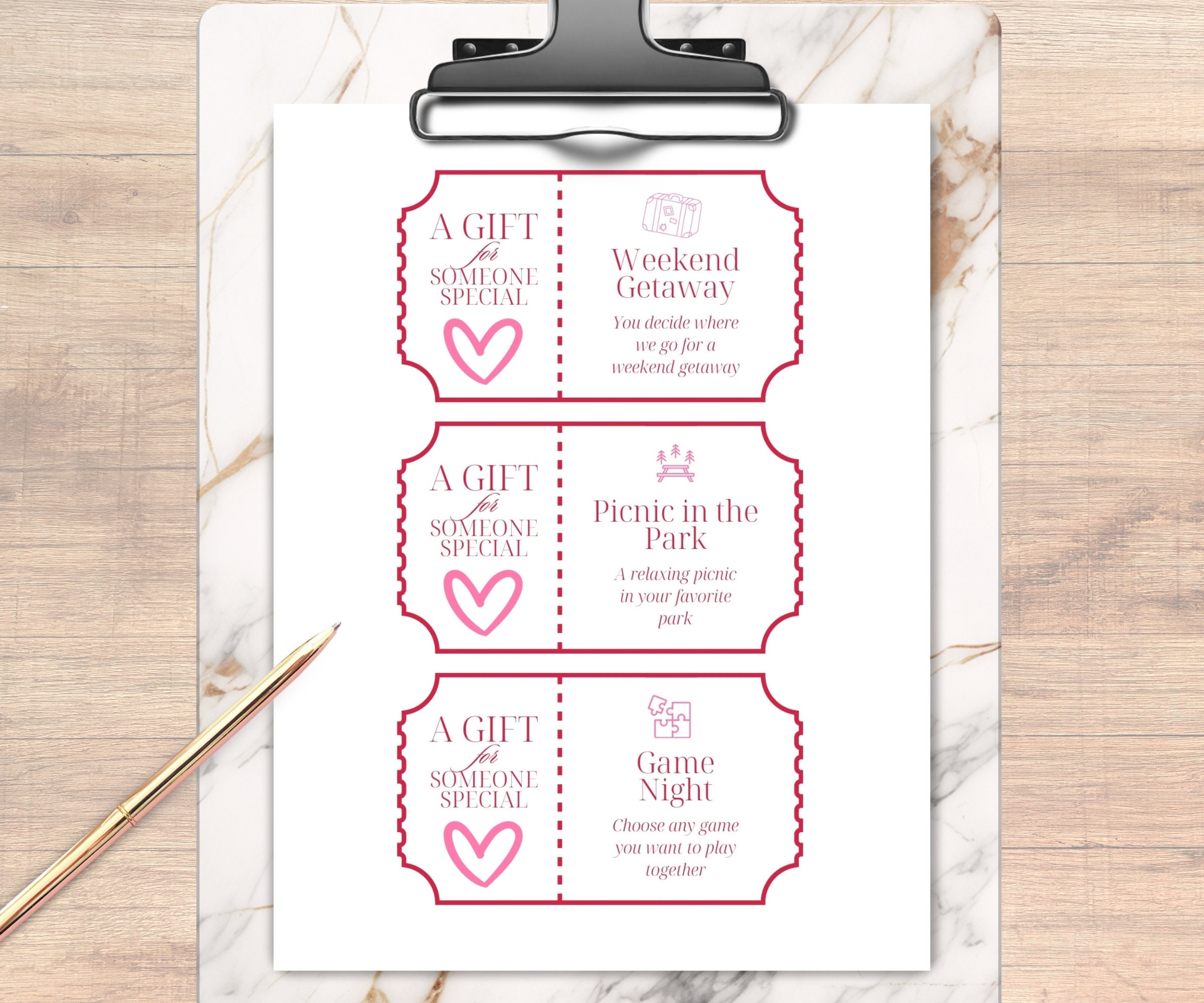 Love Coupon Book for Couples, Printable Coupon Book, Valentines Day ...