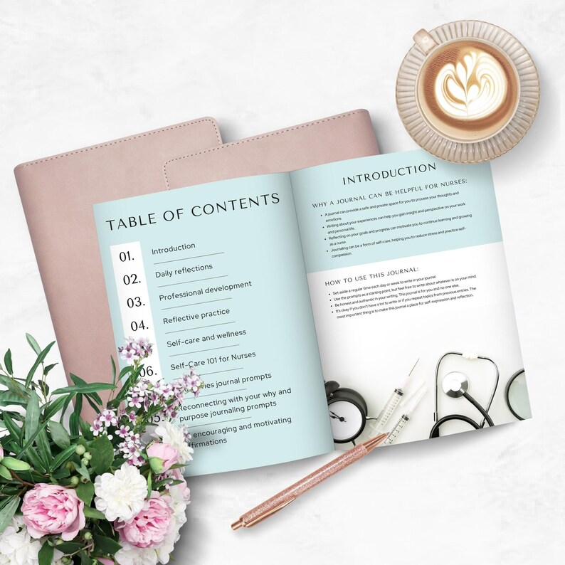 Guided Journal for Nurses, Self-care Resource (printable PDF) - Etsy