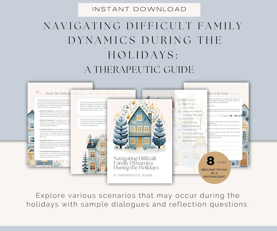 Family Holiday Dynamics Guide, Therapist-Created (Digital Download)