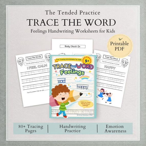 Handwriting Practice Sheets, Printable Worksheets for Kids, Alphabet Tracing, Learning to Write, Digital Download